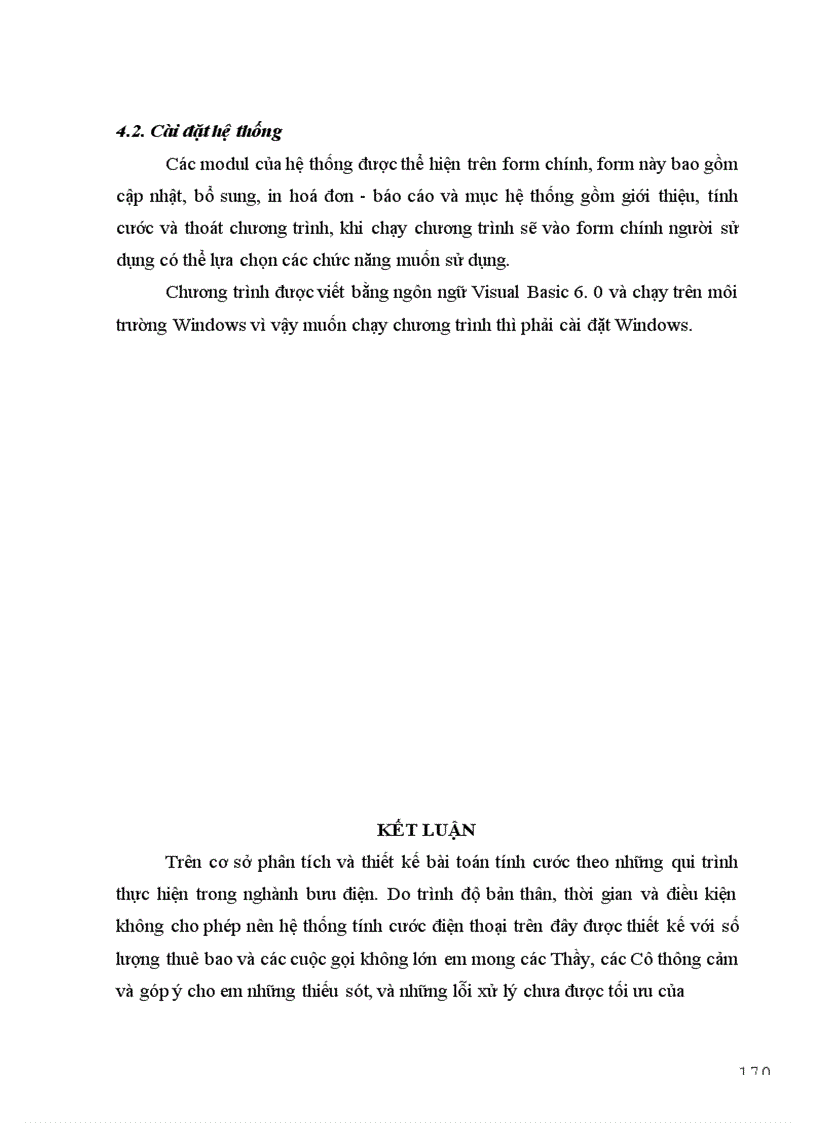 image for page Mô hình thực thể của hệ thống tính cước điện thoại