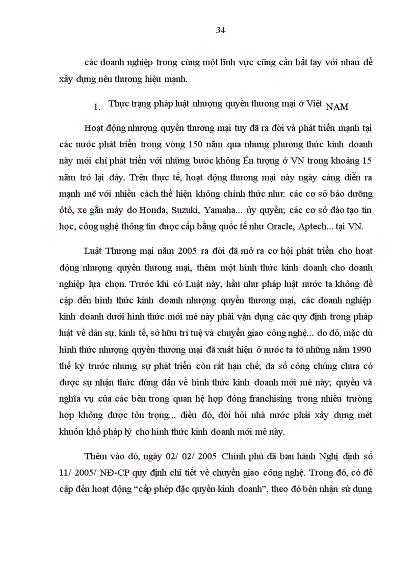 image for page Vấn đề cơ bản về nhượng quyền thương mại và hợp đồng nhượng quyền thương mại