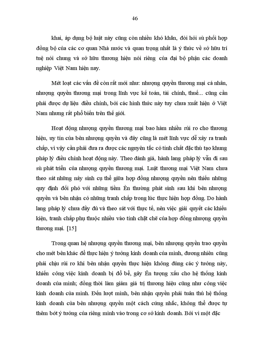 image for page Vấn đề cơ bản về nhượng quyền thương mại và hợp đồng nhượng quyền thương mại