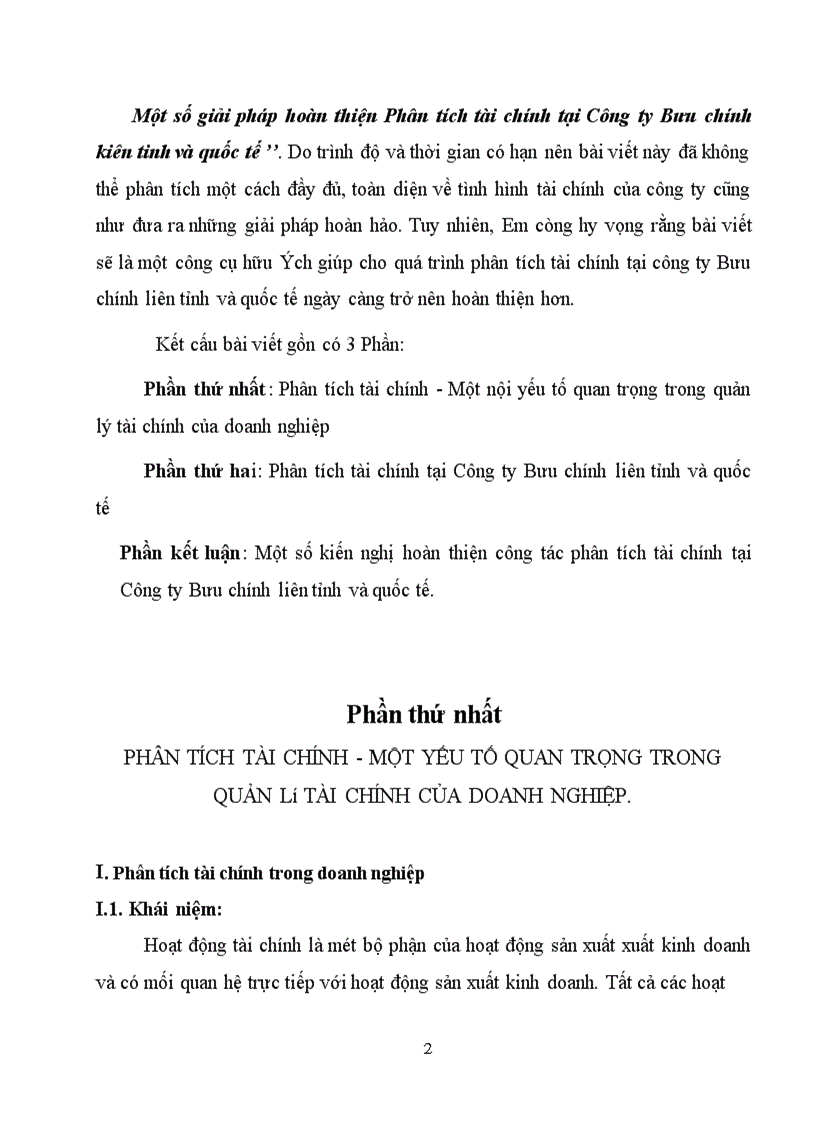 image for page Một số giải pháp hoàn thiện Phân tích tài chính tại Công ty Bưu chính kiên tinh và quốc tế