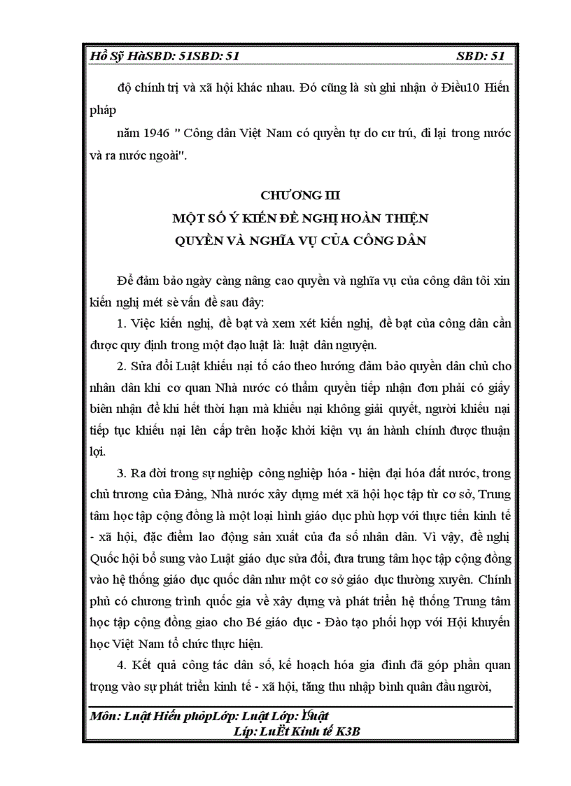 image for page Hệ thống các quyền và nghĩa vụ cơ bản của công dân theo hiếnpháp năm 1992