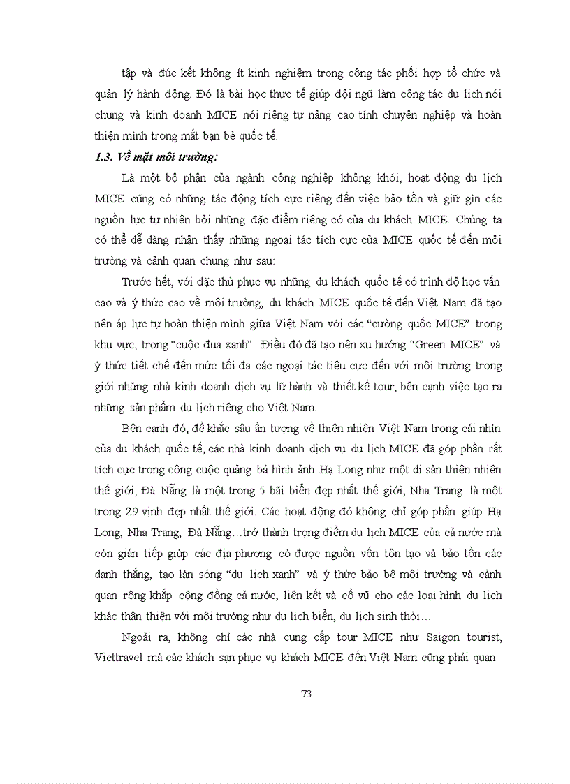 image for page Tăng cường thu hút khách du lịch quốc tế bằng loại hình du lịch MICE ở Việt Nam trong giai đoạn 2010-2015