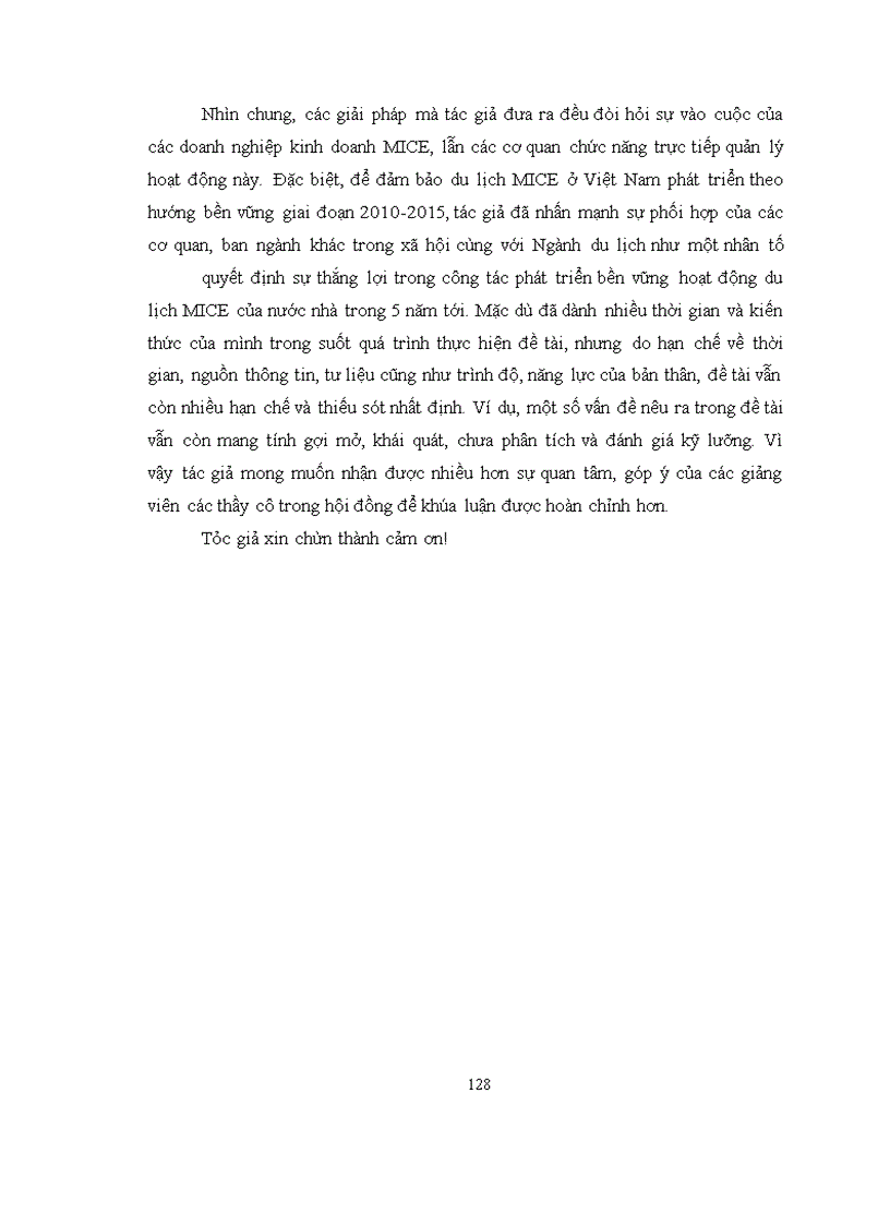 image for page Tăng cường thu hút khách du lịch quốc tế bằng loại hình du lịch MICE ở Việt Nam trong giai đoạn 2010-2015