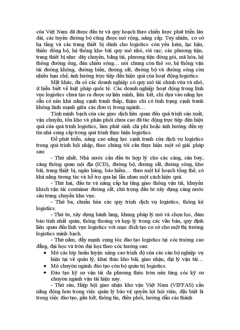 image for page Giải pháp phát triển dịch vụ Logistics