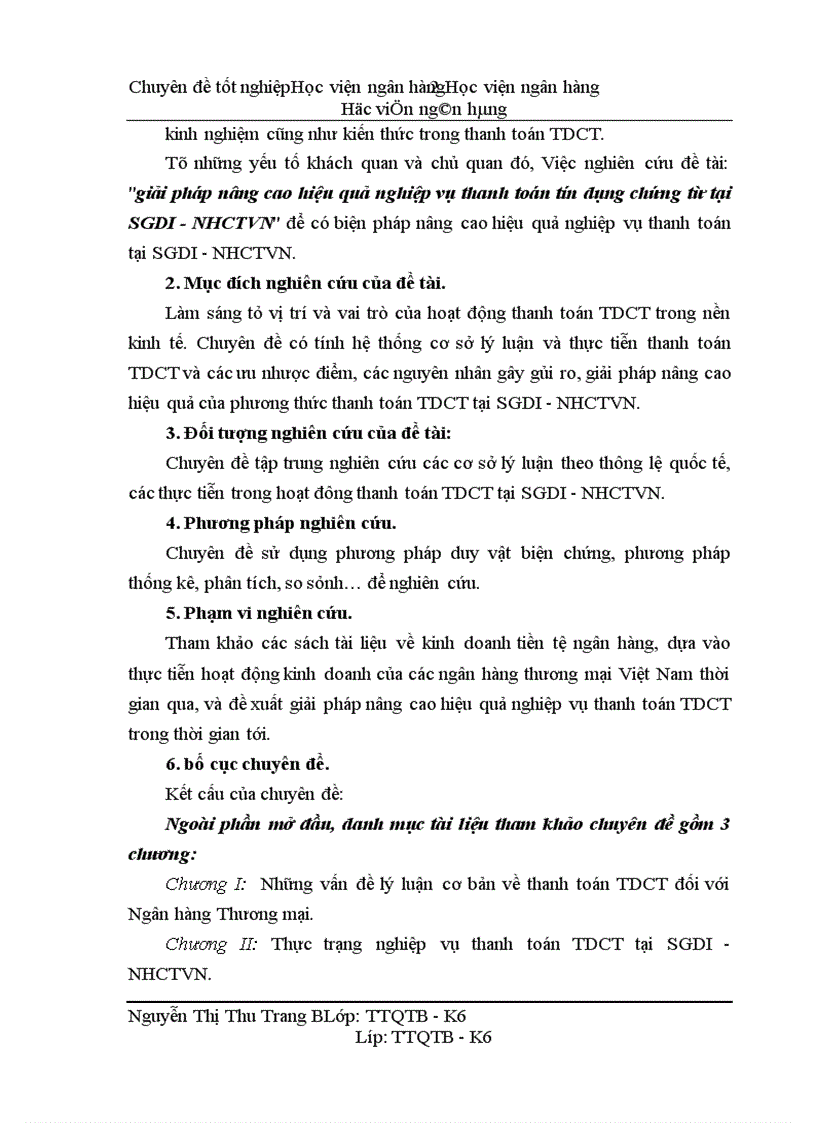 image for page Giải pháp nâng cao hiệu quả nghiệp vụ thanh toán tín dụng chứng từ tại SGDI - NHCTVN