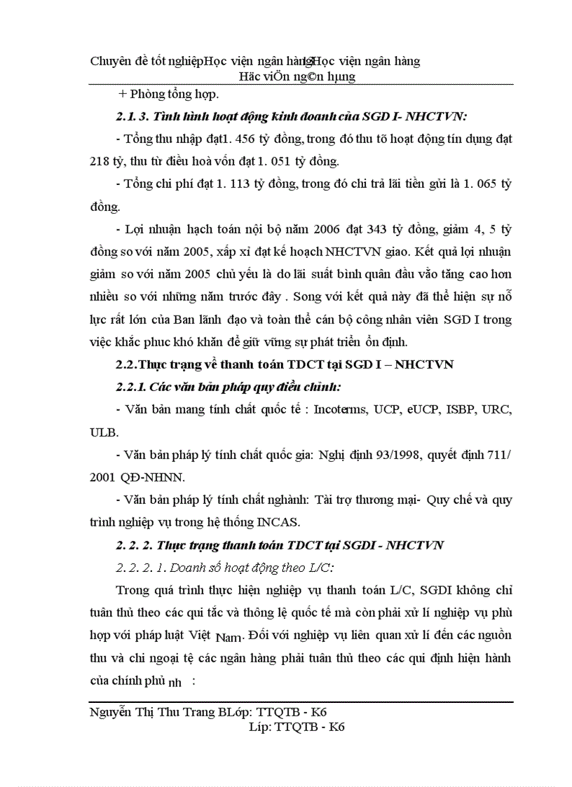 image for page Giải pháp nâng cao hiệu quả nghiệp vụ thanh toán tín dụng chứng từ tại SGDI - NHCTVN