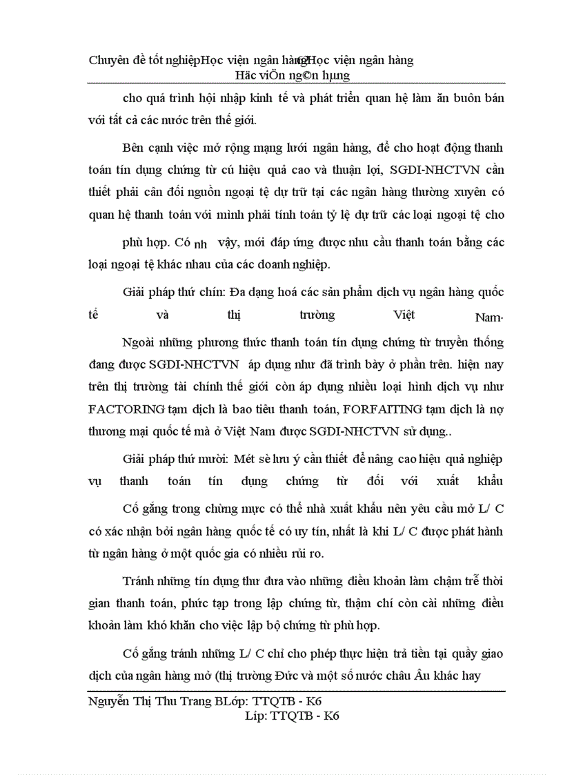 image for page Giải pháp nâng cao hiệu quả nghiệp vụ thanh toán tín dụng chứng từ tại SGDI - NHCTVN