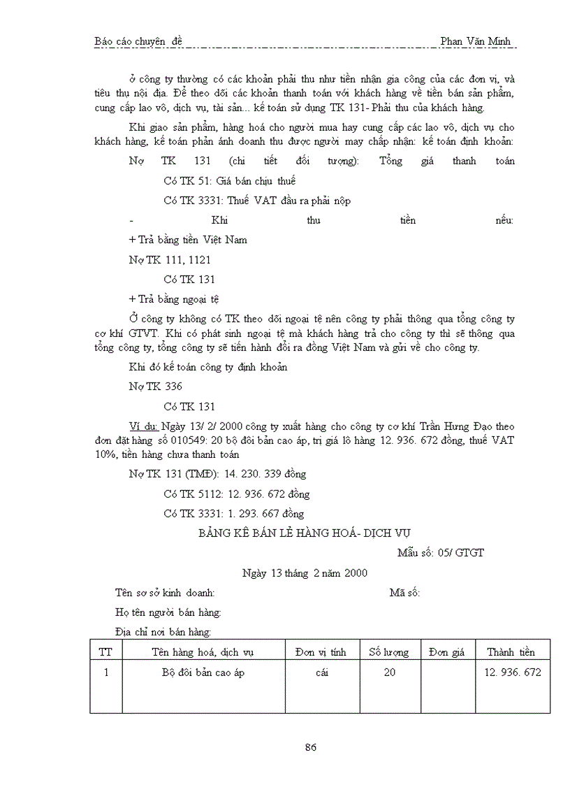 image for page Kế toán nghiệp vụ vốn bằng tiền và các khoản phải thanh toán ở Công ty Cơ khí ôtô 3-2