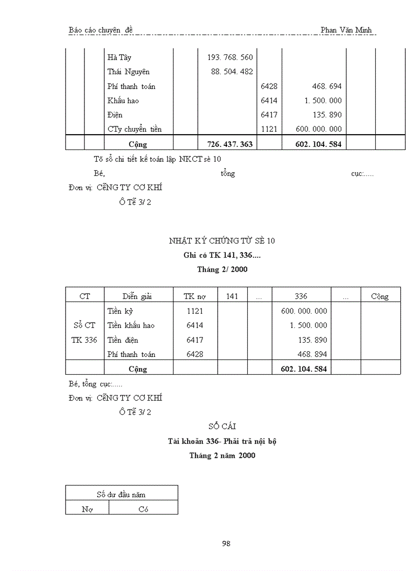 image for page Kế toán nghiệp vụ vốn bằng tiền và các khoản phải thanh toán ở Công ty Cơ khí ôtô 3-2