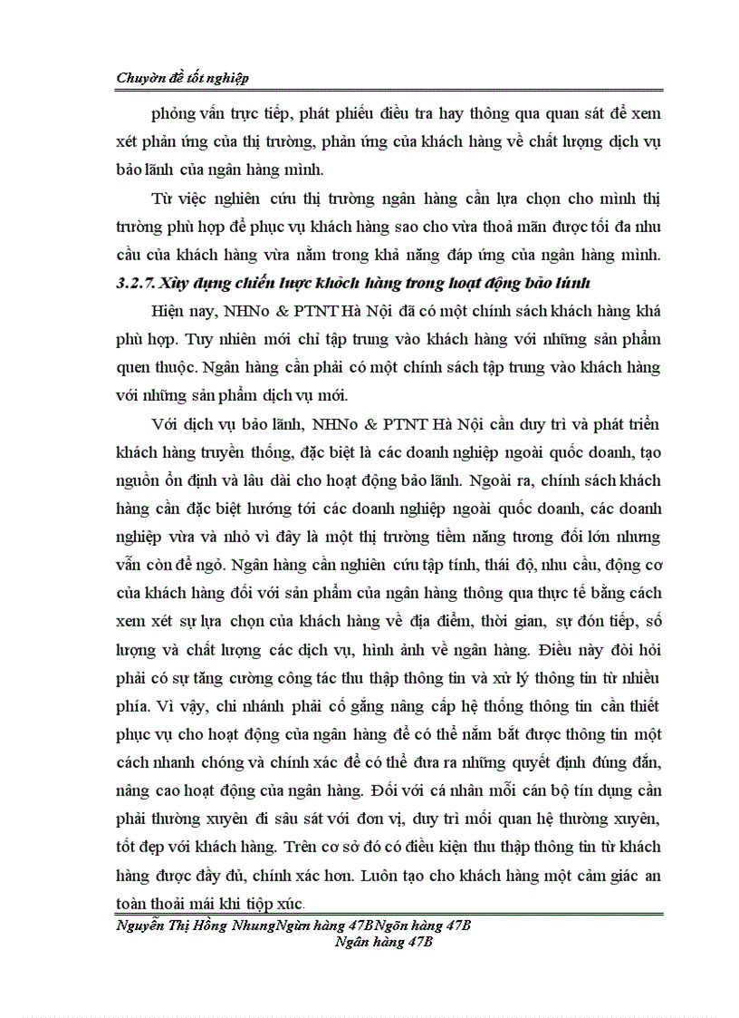 image for page Nâng cao chất lượng bảo lãnh tại ngân hàng Nông nghiệp & Phát triển nông thôn Hà Nội