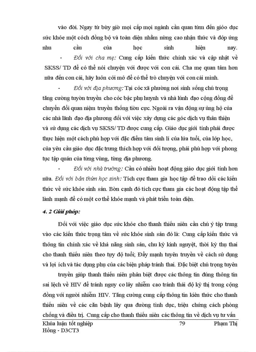 image for page Thực trạng nhu cầu chăm sóc giáo dục SKSS của học sinh THPT tại trường THPT Trương Định - Hoàng Mai - Hà Nội