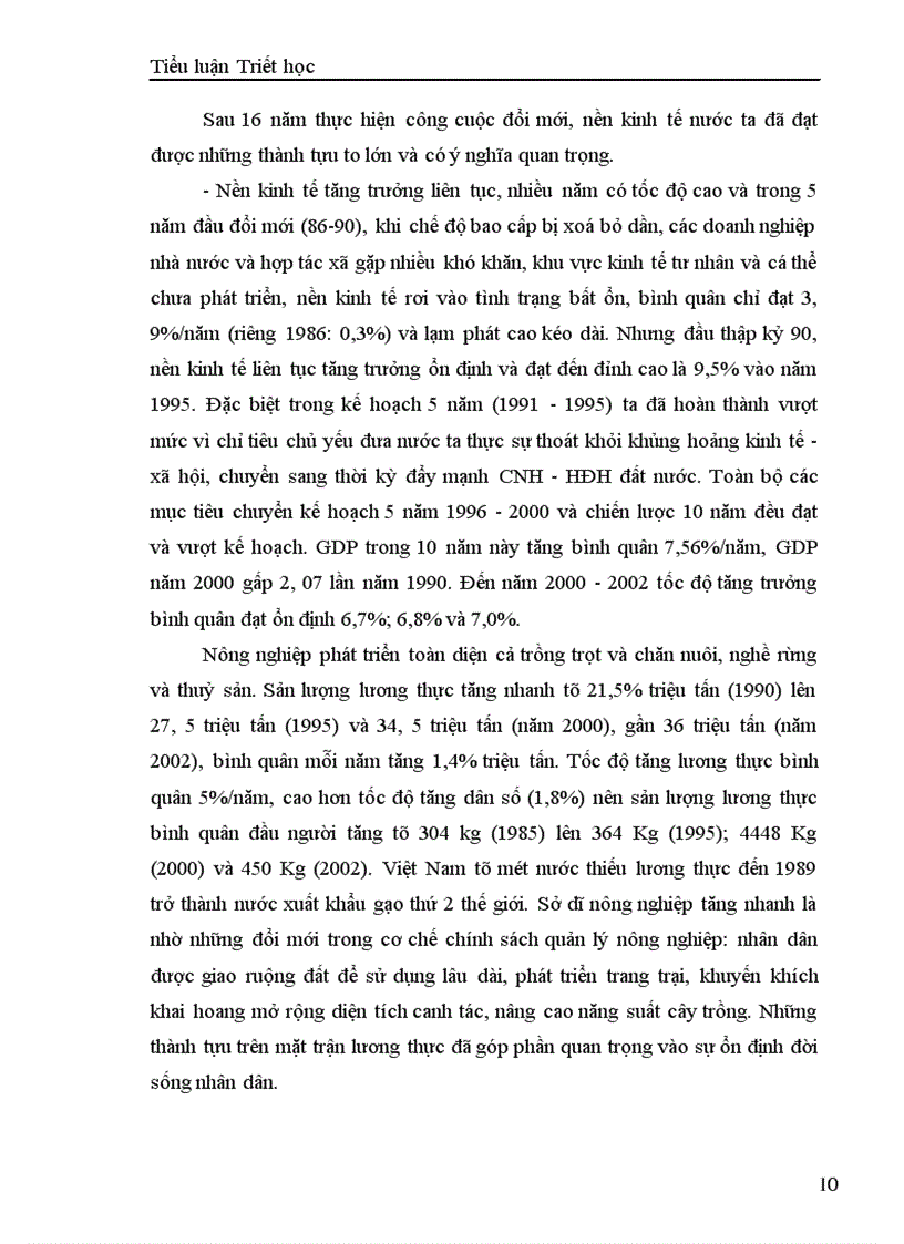 image for page Sự vận dụng của Đảng ta trong đường lối phát triển kinh tế - xã hội nước ta từ đổi mới đến nay