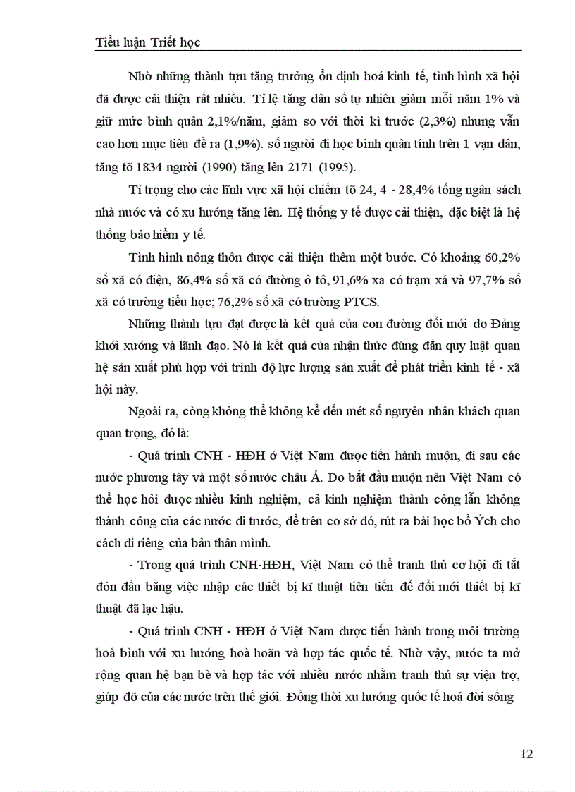 image for page Sự vận dụng của Đảng ta trong đường lối phát triển kinh tế - xã hội nước ta từ đổi mới đến nay