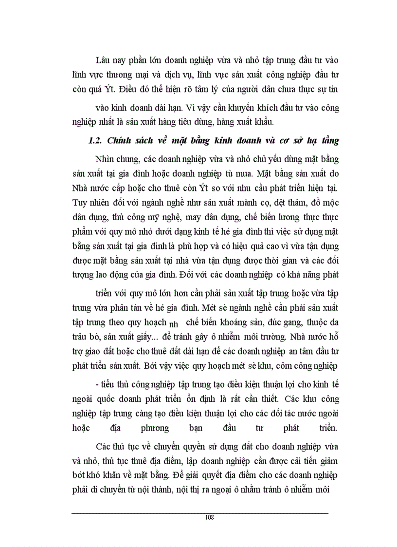 image for page Một số yếu tố thuộc môi trường sản xuất kinh doanh của các doanh nghiệp công nghiệp vừa và nhỏ trên địa bàn TP TN, thực trạng và giải pháp phát triển