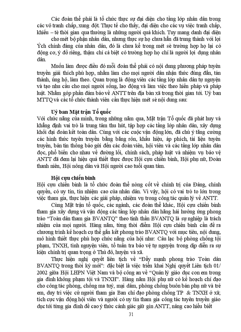 image for page Quản lý an ninh trật tự trên địa bàn xã Vạn Phúc – Thanh trì - Hà Nội