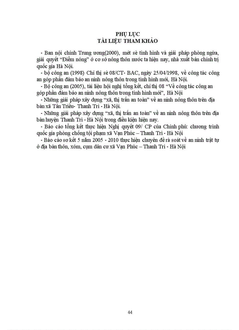 image for page Quản lý an ninh trật tự trên địa bàn xã Vạn Phúc – Thanh trì - Hà Nội