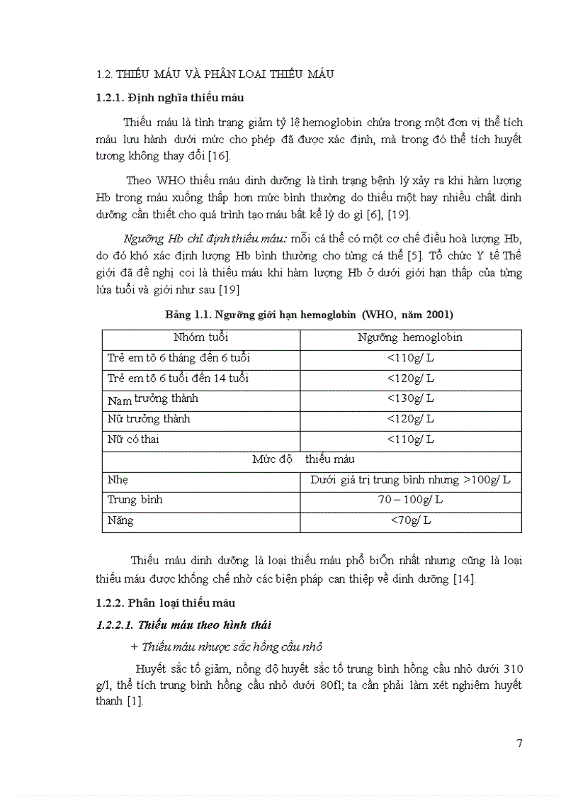 image for page Khảo sát tình hình thiếu máu của các bệnh nhân điều trị tại Bệnh viện Đa khoa Sơn Tây 6 tháng đầu năm 2008