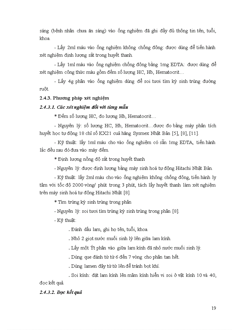 image for page Khảo sát tình hình thiếu máu của các bệnh nhân điều trị tại Bệnh viện Đa khoa Sơn Tây 6 tháng đầu năm 2008