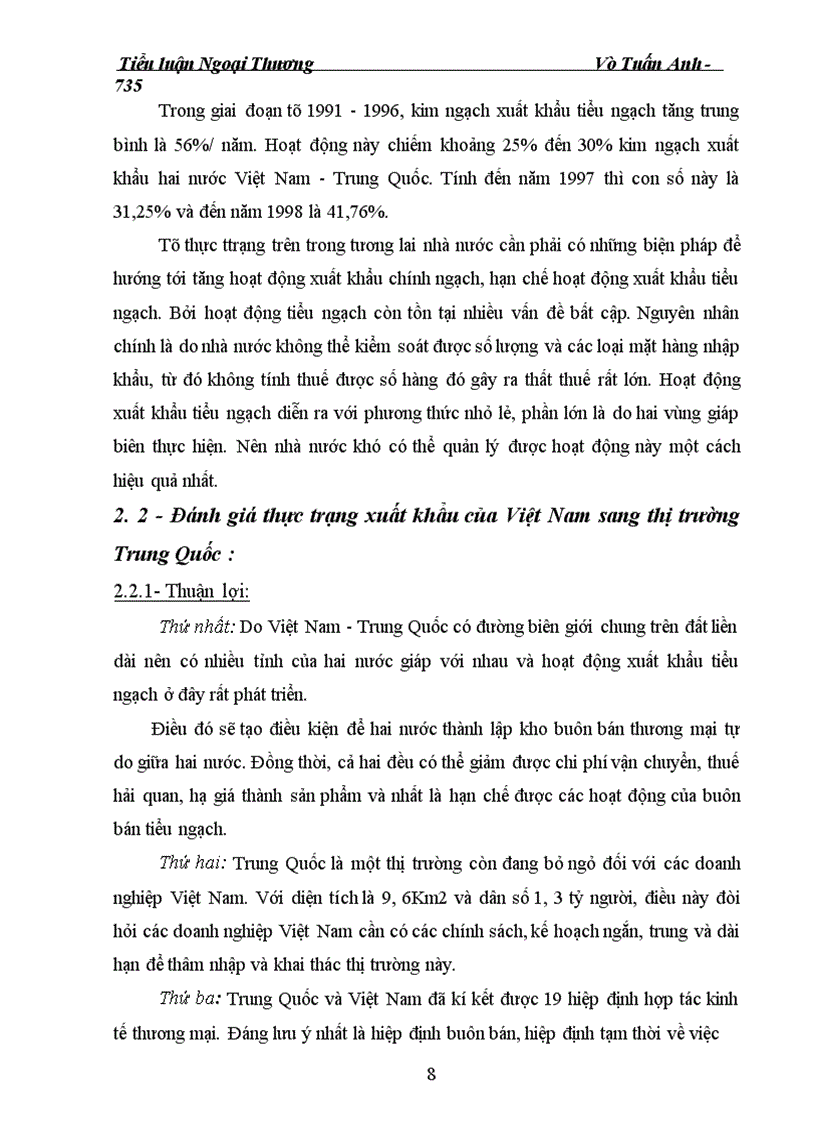 image for page Trung Quốc – thị trường xuất khẩu hàng hoá của Việt Nam, những vấn đề đặt ra và biện pháp phát triển