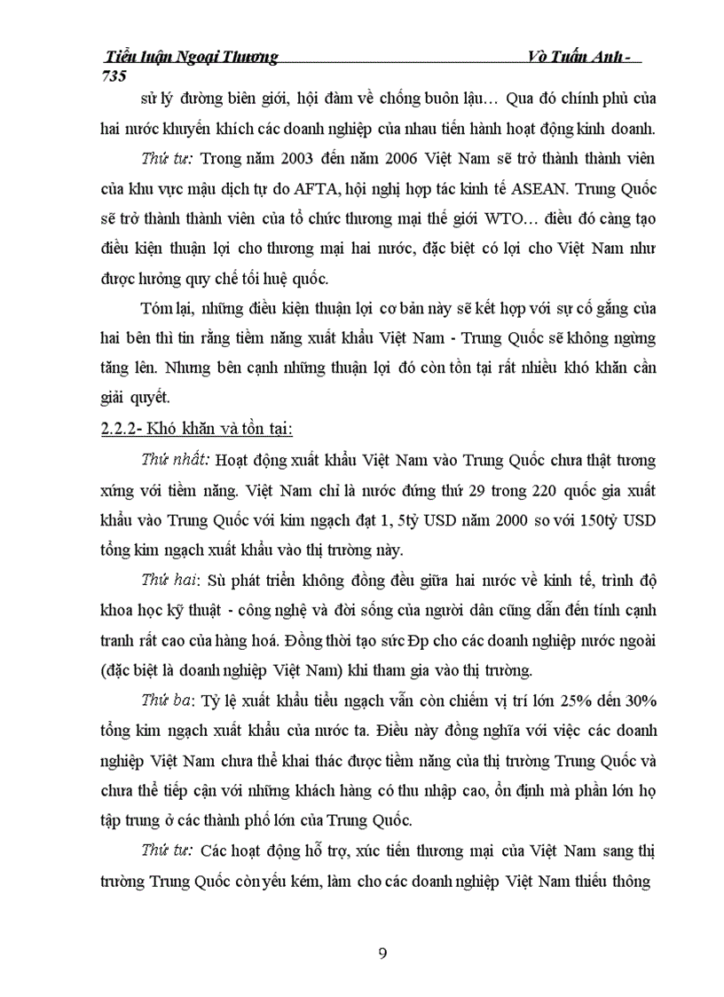 image for page Trung Quốc – thị trường xuất khẩu hàng hoá của Việt Nam, những vấn đề đặt ra và biện pháp phát triển