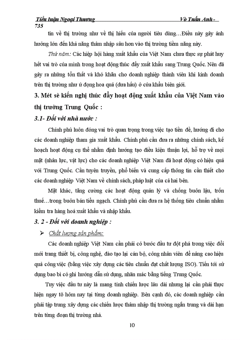 image for page Trung Quốc – thị trường xuất khẩu hàng hoá của Việt Nam, những vấn đề đặt ra và biện pháp phát triển