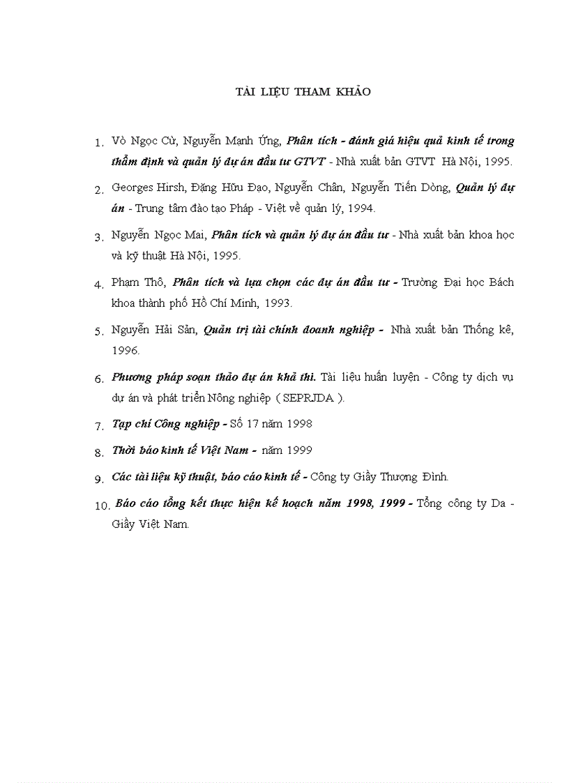 image for page Phân tích tài chính dự án đầu tư mở rộng sản xuất dày thể thao tại Công ty Giầy Thượng Đình