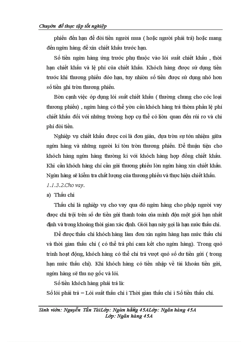image for page Họat động cho vay theo hạn mức tín dụng tại NHNo&PTNT chi nhánh Thăng Long