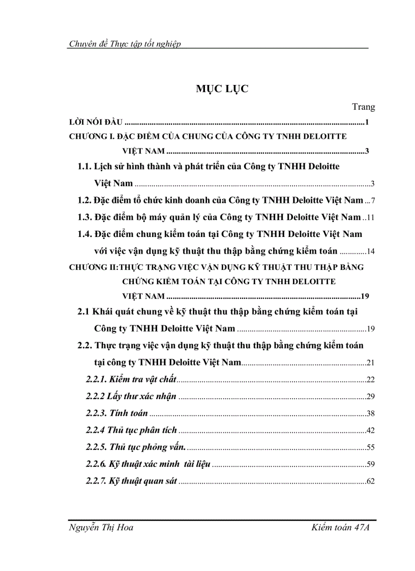 image for page Hoàn thiện việc vận dụng kỹ thuật thu thập bằng chứng kiểm toán tại công ty TNHH DELOITTE việt nam
