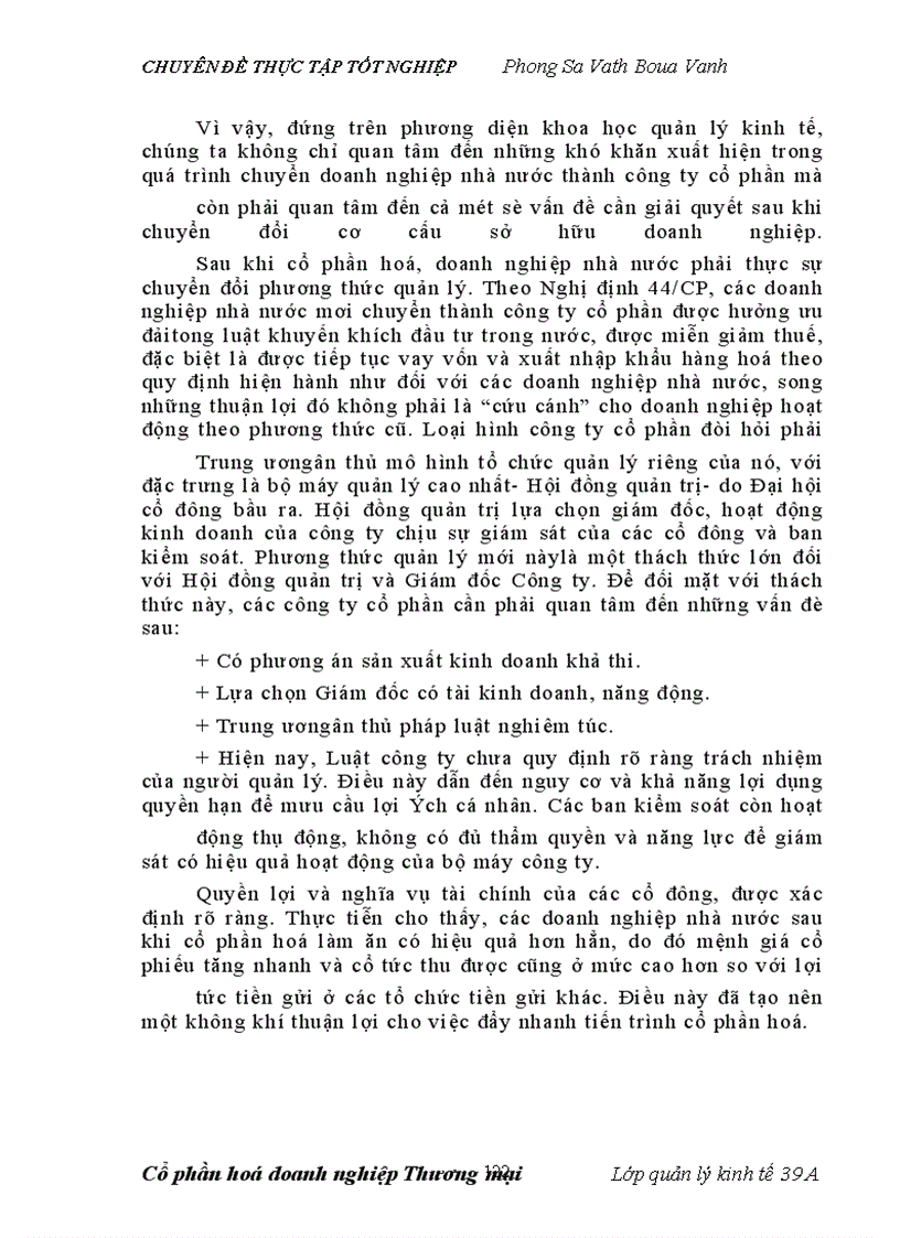 image for page Cổ phần hoá doanh nghiệp nhà nước. Một số giải pháp nhằm thúc đẩy tiến trình cổ phần hoá doanh nghiệp thương mại nhà nước trực thuộc Bộ thương mại ở Việt Nam