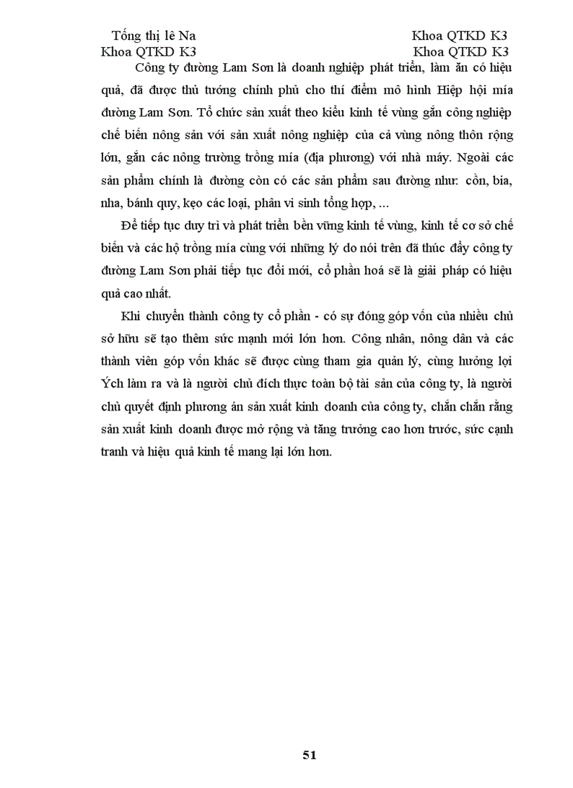 image for page Tiến trình cổ phần hoá tại công ty cổ phần mía đường Lam Sơn