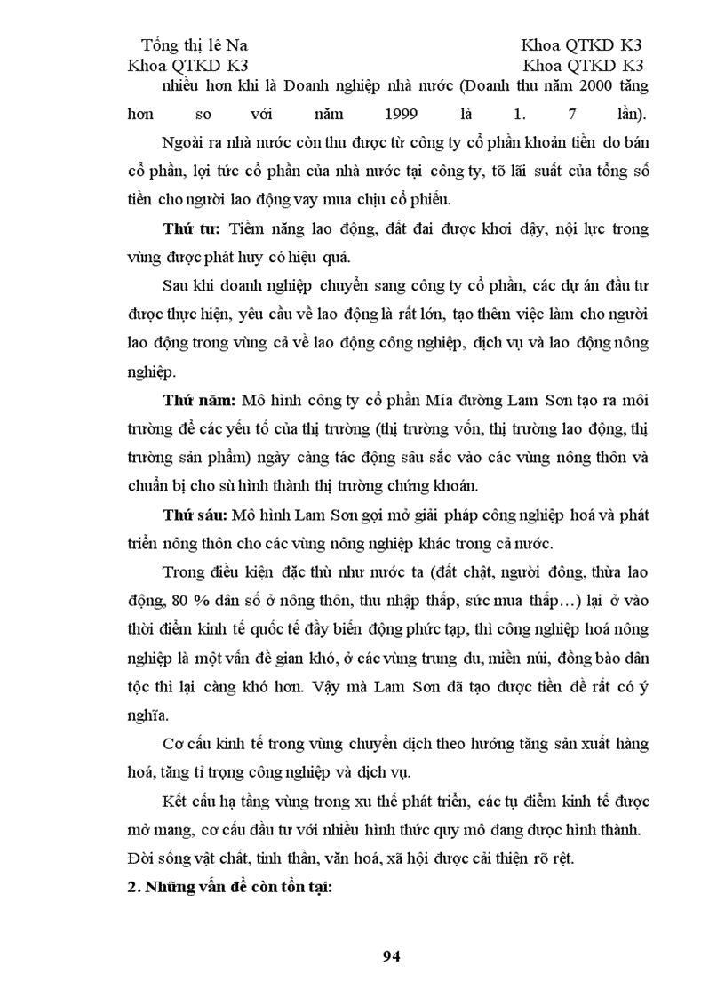 image for page Tiến trình cổ phần hoá tại công ty cổ phần mía đường Lam Sơn