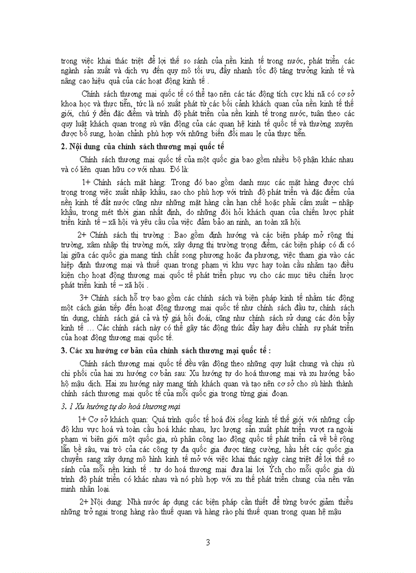 image for page Những nội dung chủ yếu của chính sách thương mại quốc tế . Đánh giá chính sách thương mại quốc tế của Việt Nam. Những đề xuất