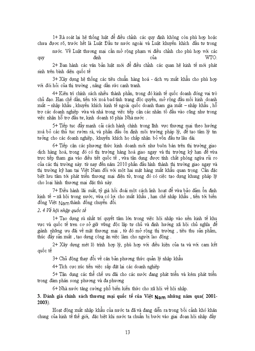 image for page Những nội dung chủ yếu của chính sách thương mại quốc tế . Đánh giá chính sách thương mại quốc tế của Việt Nam. Những đề xuất