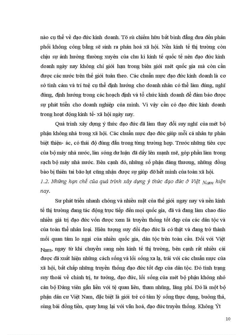 image for page Vai trò của ý thức đạo đức trong đời sống xã hội