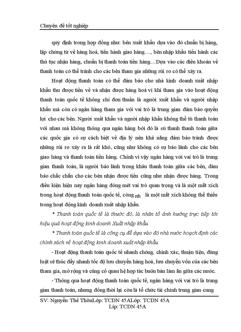 image for page Hoàn thiện thanh toán quốc tế bằng phương thức tín dụng chứng từ tại Chi nhánh Ngân hàng Ngoại thương Vinh