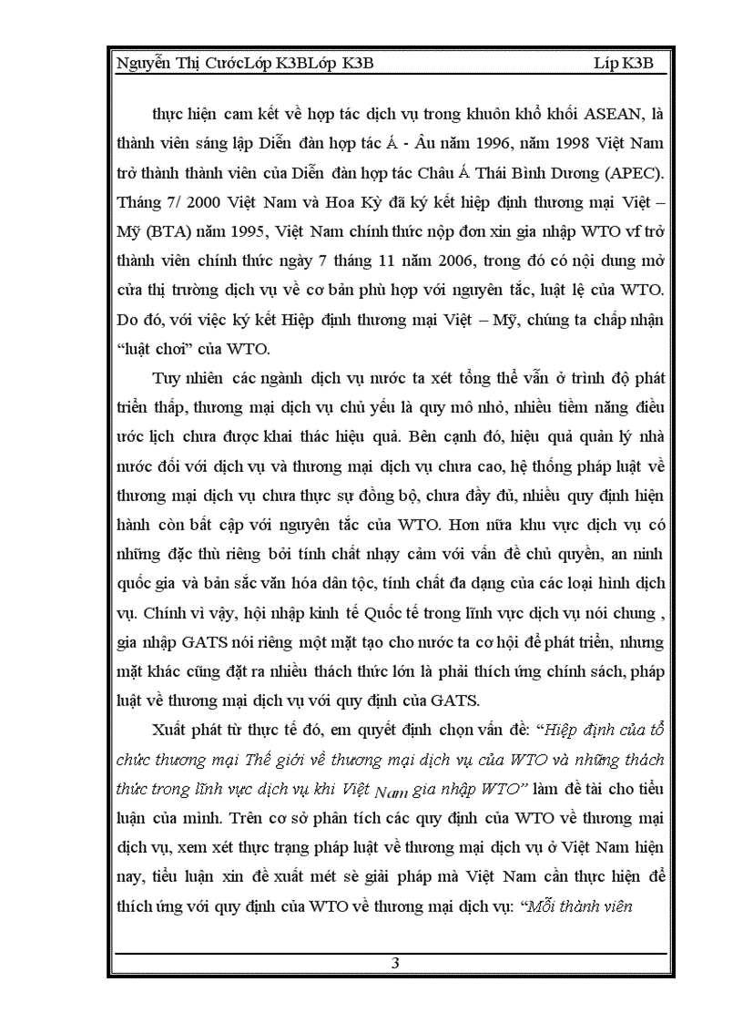 image for page Hiệp định của tổ chức thương mại thế giới về thương mại dịch vụ và những thách thức trong lĩnh vực dịch vụ khi Việt Nam ra nhập wto