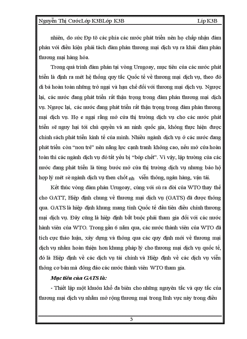 image for page Hiệp định của tổ chức thương mại thế giới về thương mại dịch vụ và những thách thức trong lĩnh vực dịch vụ khi Việt Nam ra nhập wto