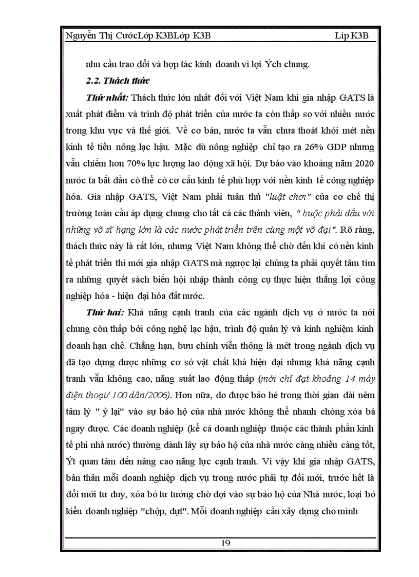 image for page Hiệp định của tổ chức thương mại thế giới về thương mại dịch vụ và những thách thức trong lĩnh vực dịch vụ khi Việt Nam ra nhập wto