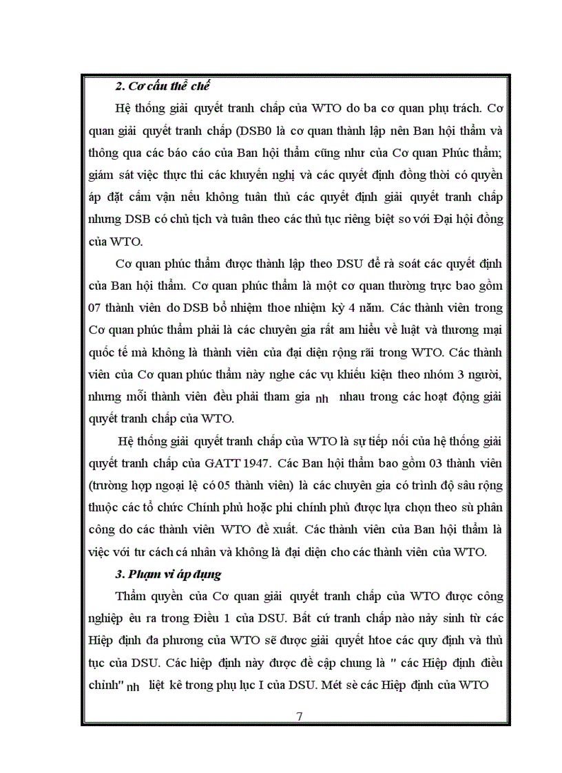 image for page Tìm hiểu cơ chế giải quyết tranh chấp của WTO