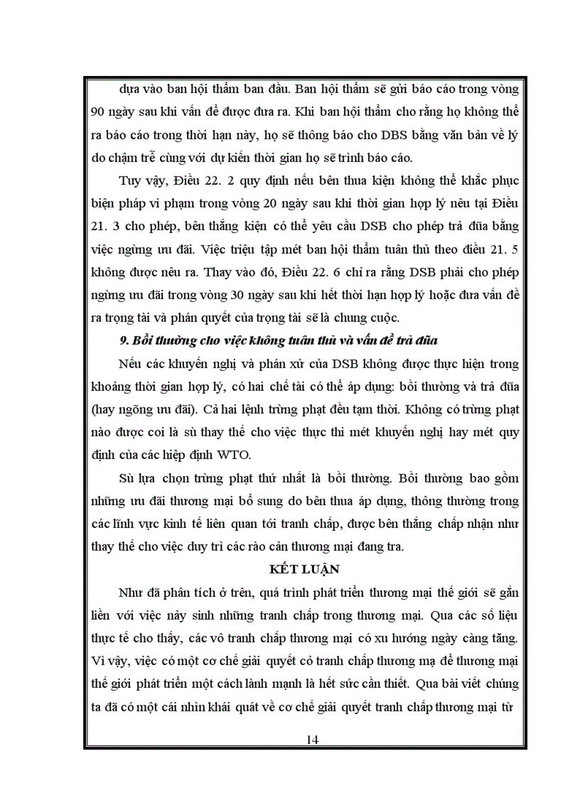 image for page Tìm hiểu cơ chế giải quyết tranh chấp của WTO