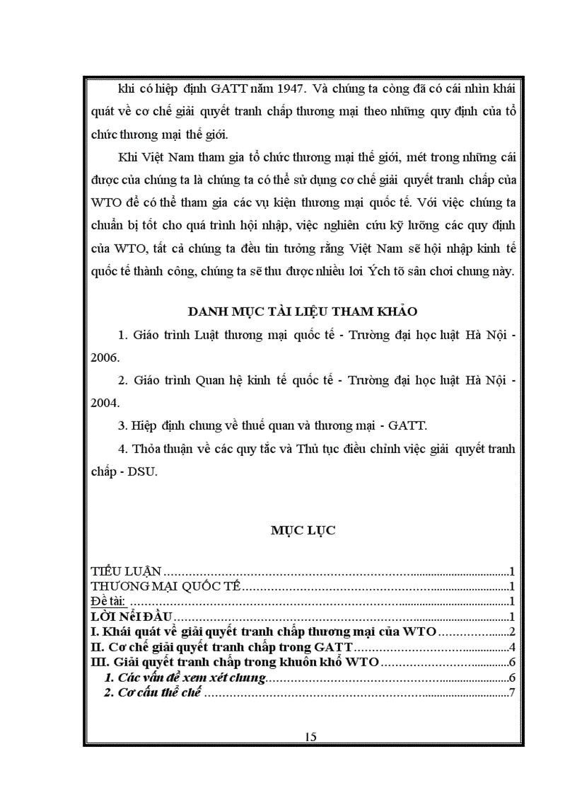 image for page Tìm hiểu cơ chế giải quyết tranh chấp của WTO