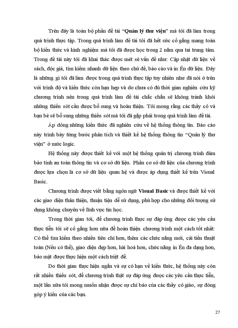 image for page Quản lý thư viện sử dụng ngôn ngữ Visual Basic