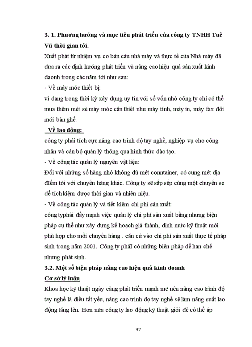 image for page Những biện pháp nâng cao hiệu quả kinh doanh công ty TNHH Tuê Vũ