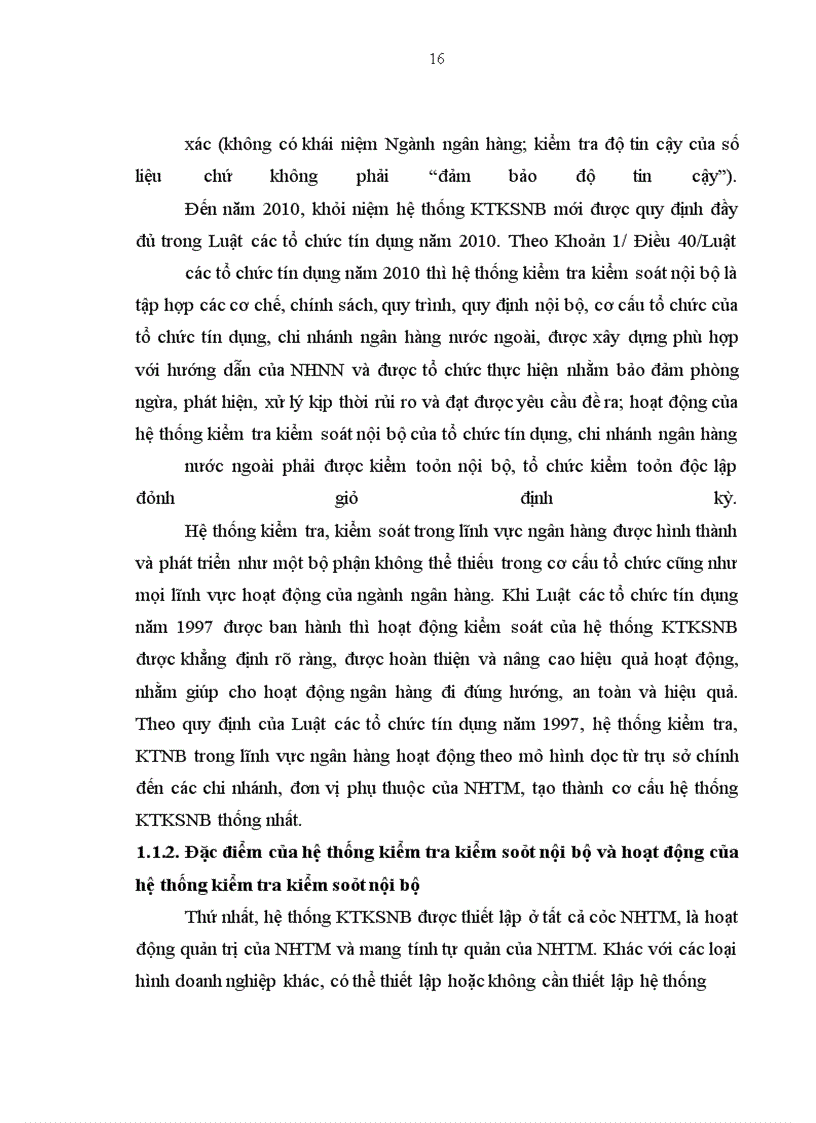 image for page Pháp luật điều chỉnh hệ thống kiểm tra kiểm soát nội bộ của ngân hàng thương mại và hoạt động của hệ thống kiểm tra kiểm soát nội bộ