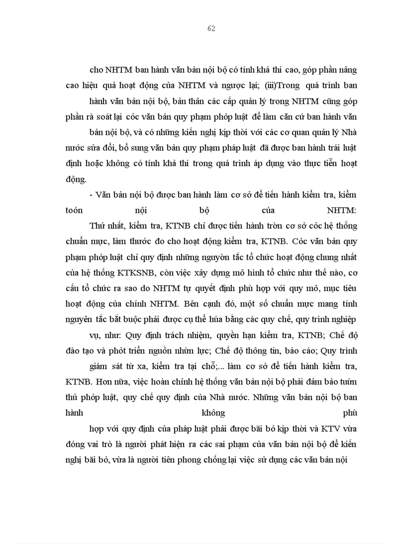 image for page Pháp luật điều chỉnh hệ thống kiểm tra kiểm soát nội bộ của ngân hàng thương mại và hoạt động của hệ thống kiểm tra kiểm soát nội bộ