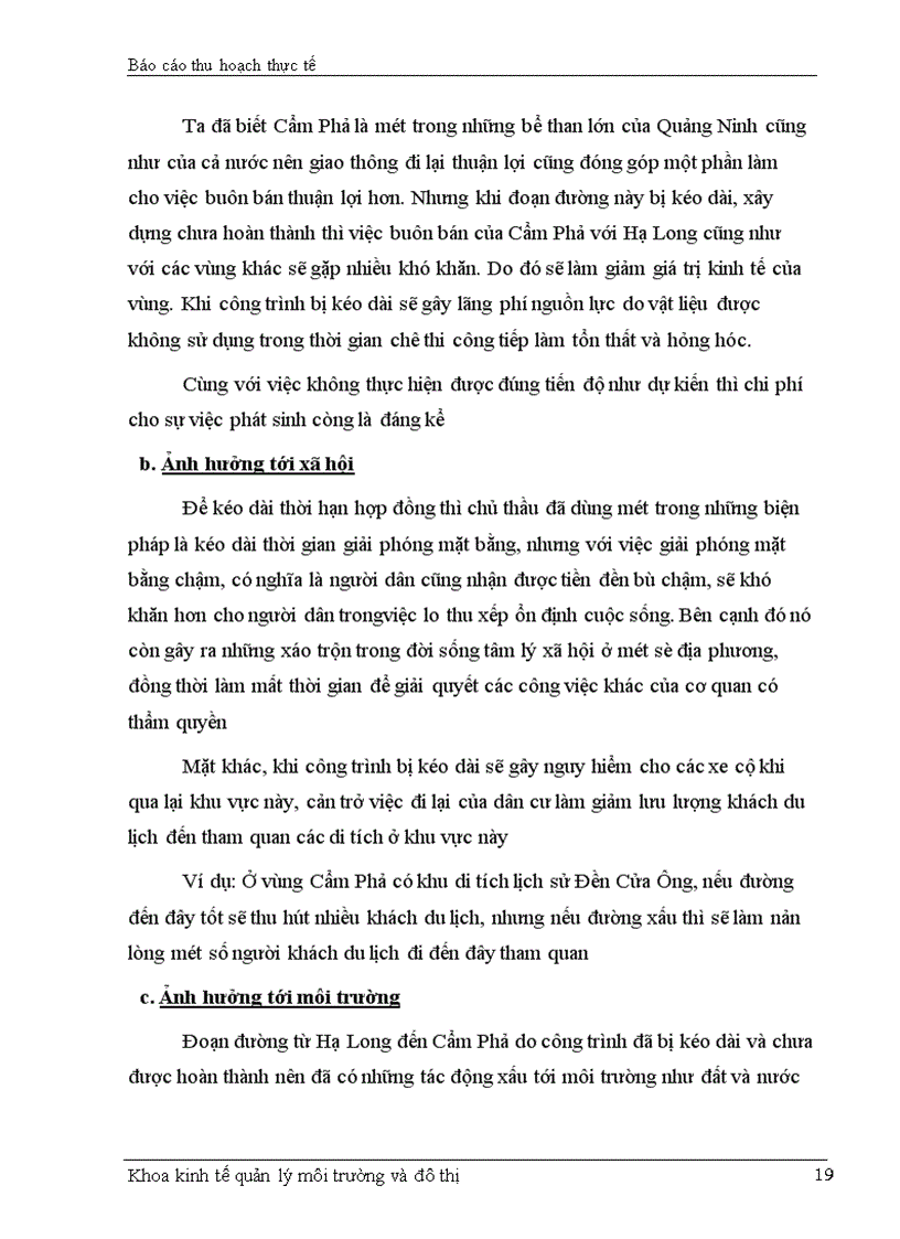 image for page Thực trạng về vấn đề đổ thải của công ty than Cao Sơn