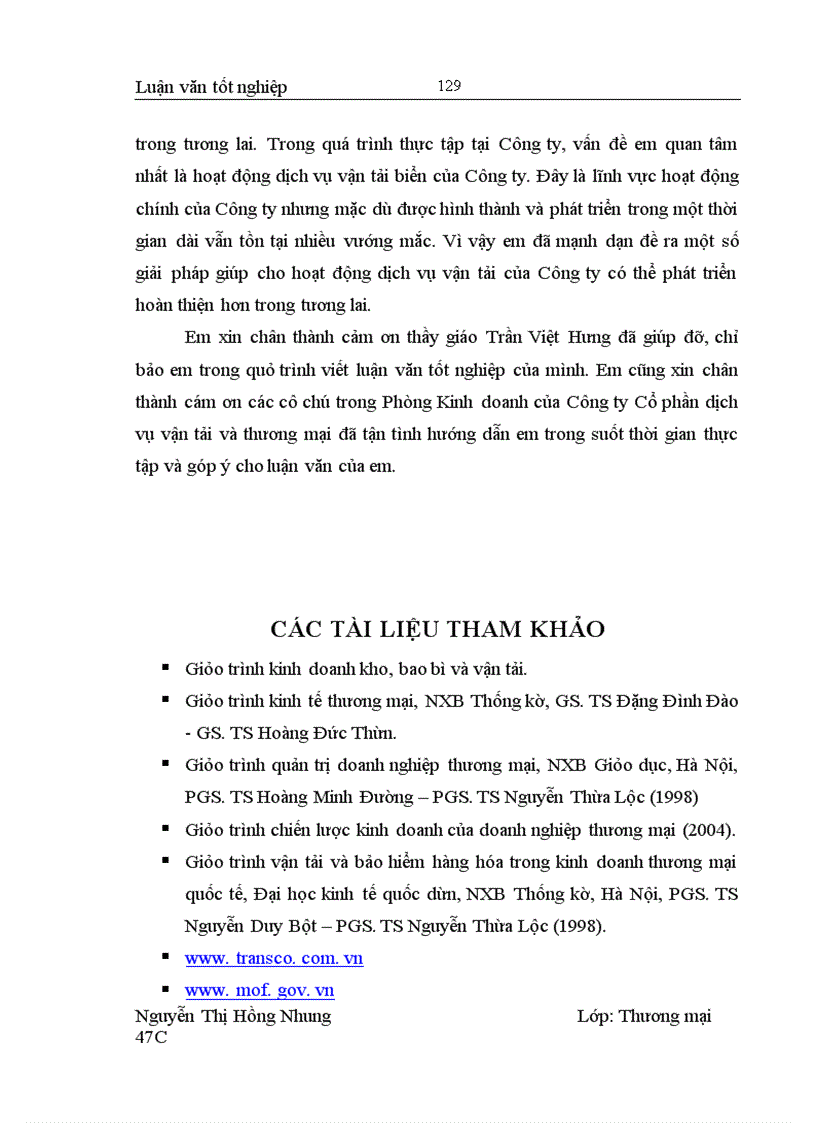 image for page Một số giải pháp nhằm nâng cao hiệu quả kinh doanh dịch vụ vận tải biển của Công ty Cổ phần Dịch vụ vận tải và Thương mại TRANSCO