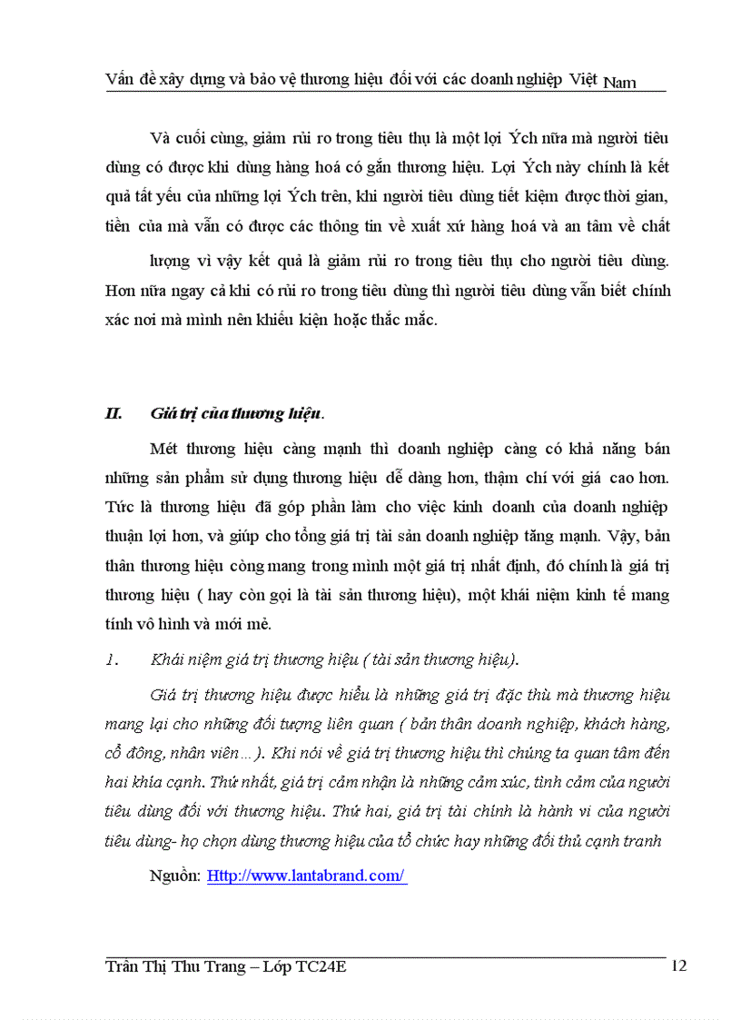 image for page Vấn đề xây dựng và bảo vệ thương hiệu đối với các doanh nghiệp Việt Nam