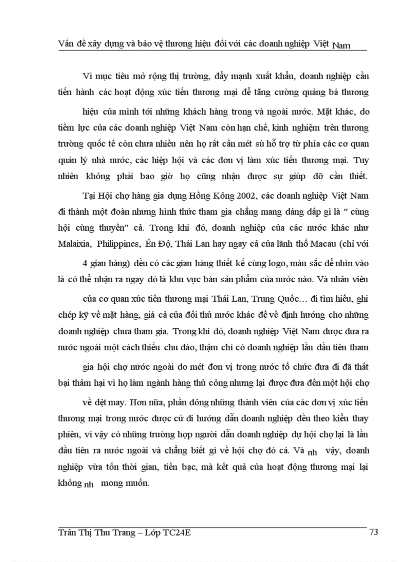 image for page Vấn đề xây dựng và bảo vệ thương hiệu đối với các doanh nghiệp Việt Nam