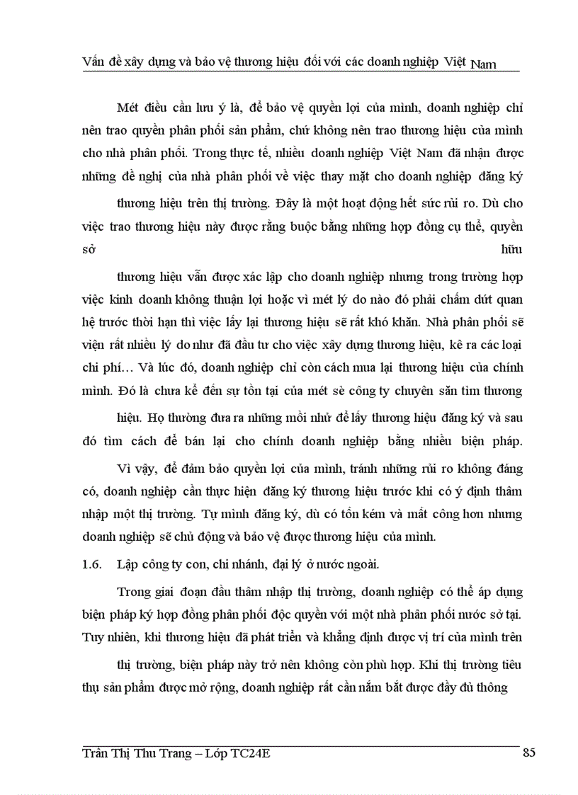 image for page Vấn đề xây dựng và bảo vệ thương hiệu đối với các doanh nghiệp Việt Nam